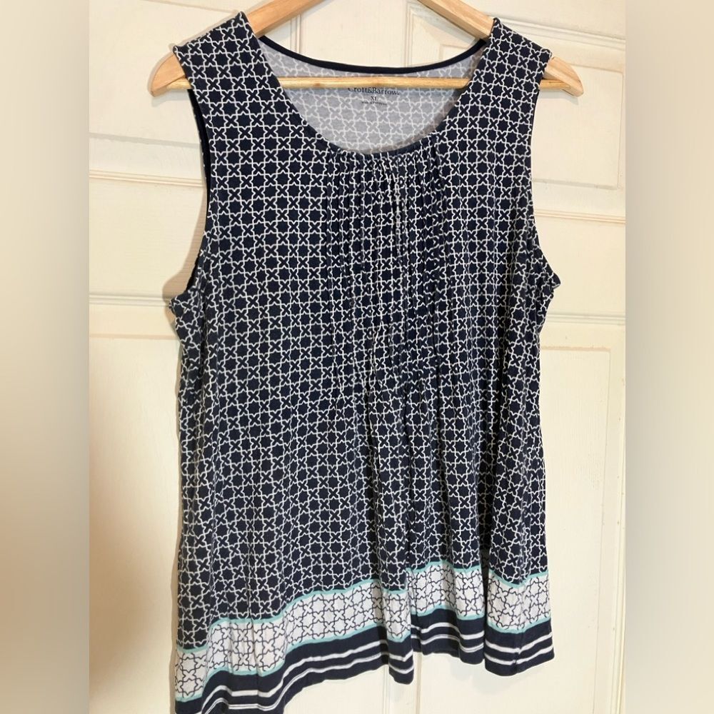 Croft & Barrow, beautiful pattern tank, excellent condition, size XL
